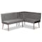 Baxton Studio Dining Nook, 52.4 W, 32.1 H, Wood, Grey/Walnut Brown 214-11960-ZORO - alternate 7